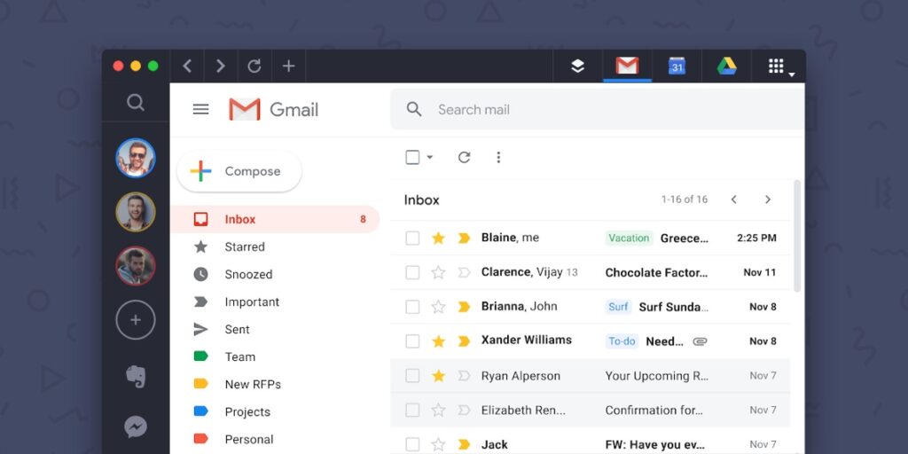 Gmail App for PC 2