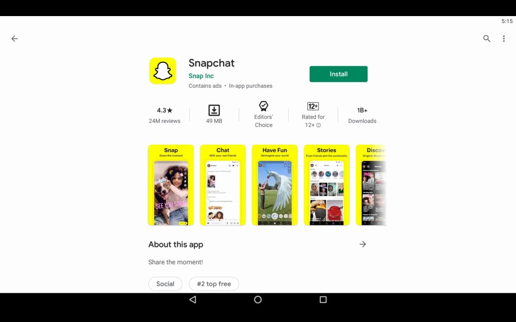 Snapchat For PC 2