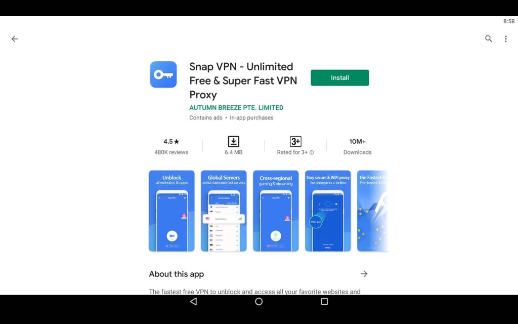 Snap VPN For PC 2
