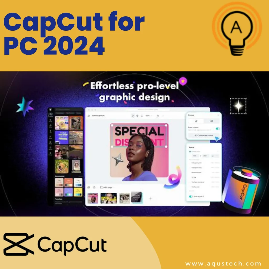 CapCut for PC download from aqustech.com